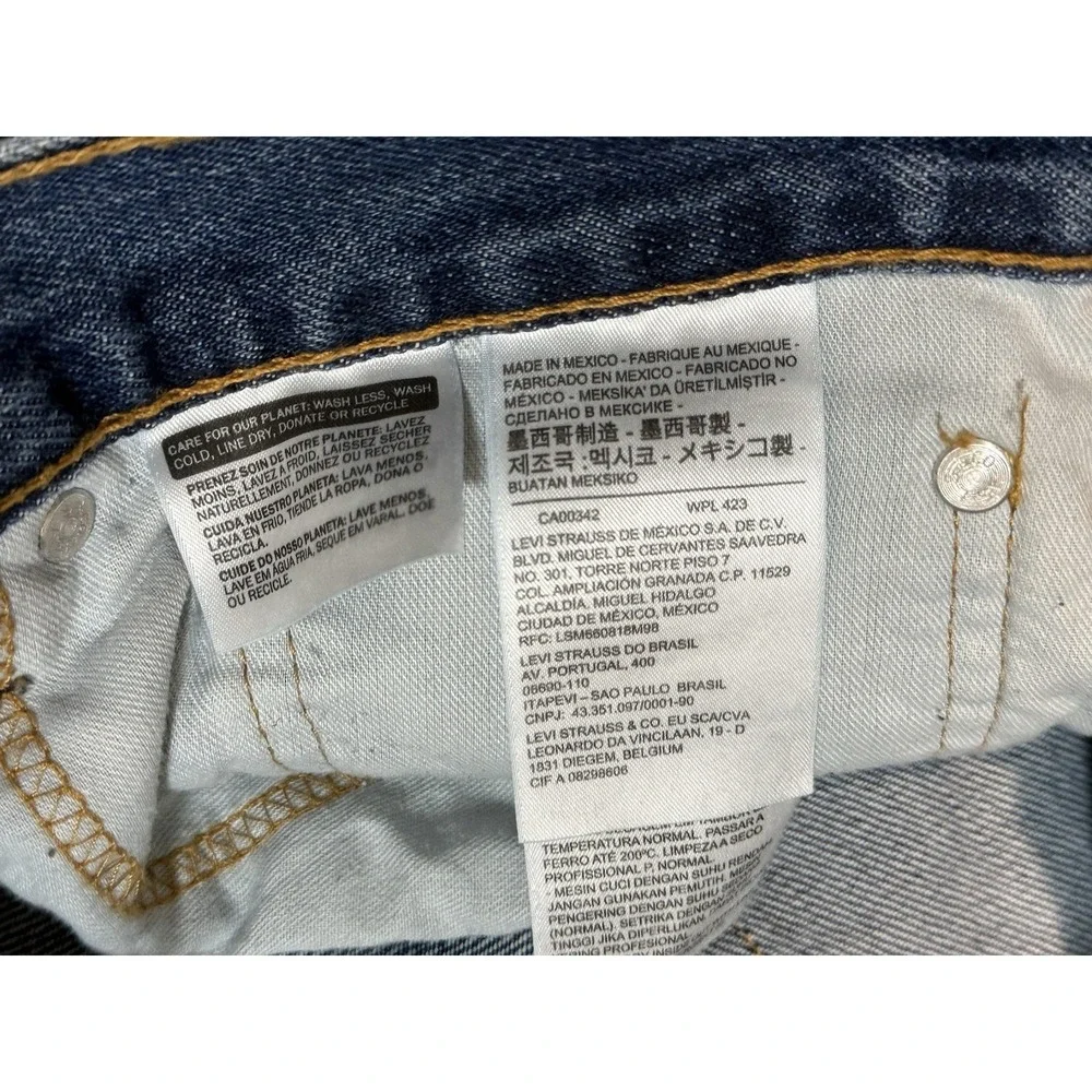 Levi's 550 Relaxed Fit Straight Jeans Men 36x30 Blue Denim Casual Workwear NWT